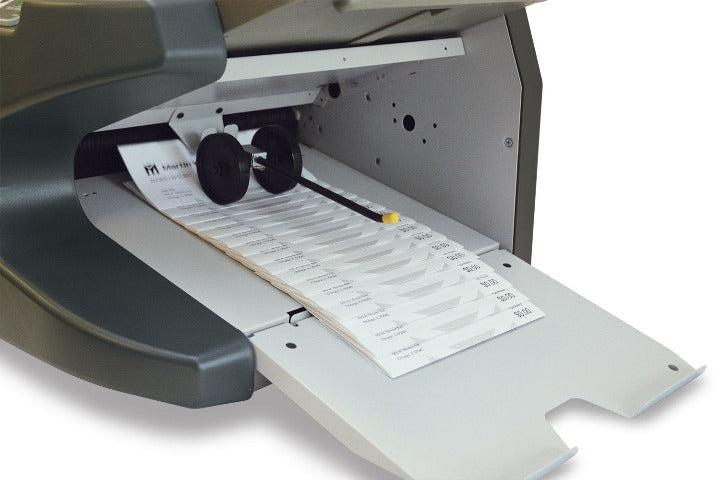 Martin Yale 1812 AutoFolder Paper Folder Output tray example