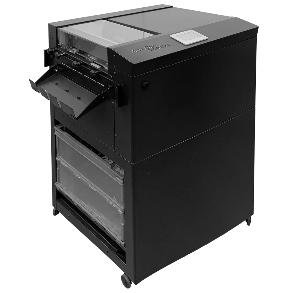 MBM AeroCut NanoMax slitter, cutter, creaser for compact, all-in-one digital print finishing
