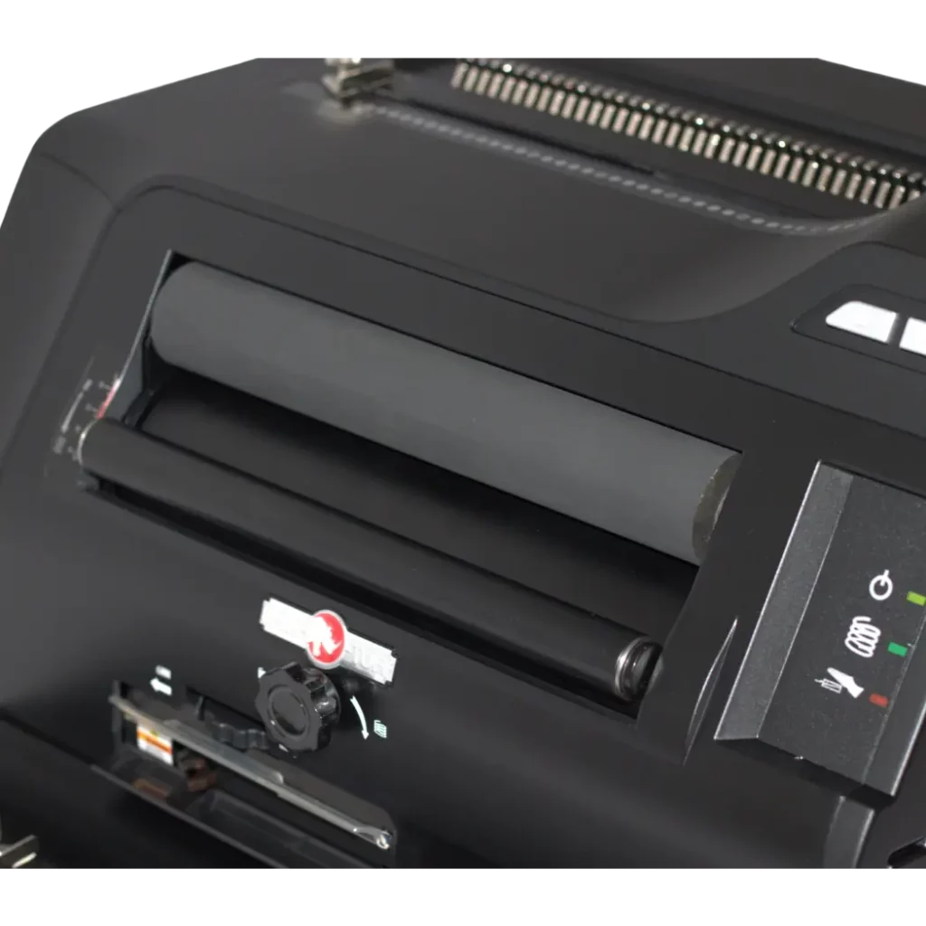 Rhin-O-Tuff CBS3000 Coil Binding System roller mechanism — Mid-State Litho