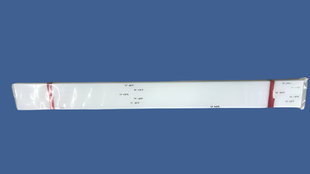 30.5-Inch Plastic Cutter Sticks – White Replacement Cut Sticks with Measurement Markings, Packaged with Red Bands