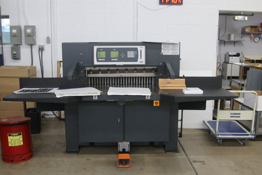 Used Challenge 370 XG Paper Cutter - Heavy-Duty Programmable Cutter with Safety Features