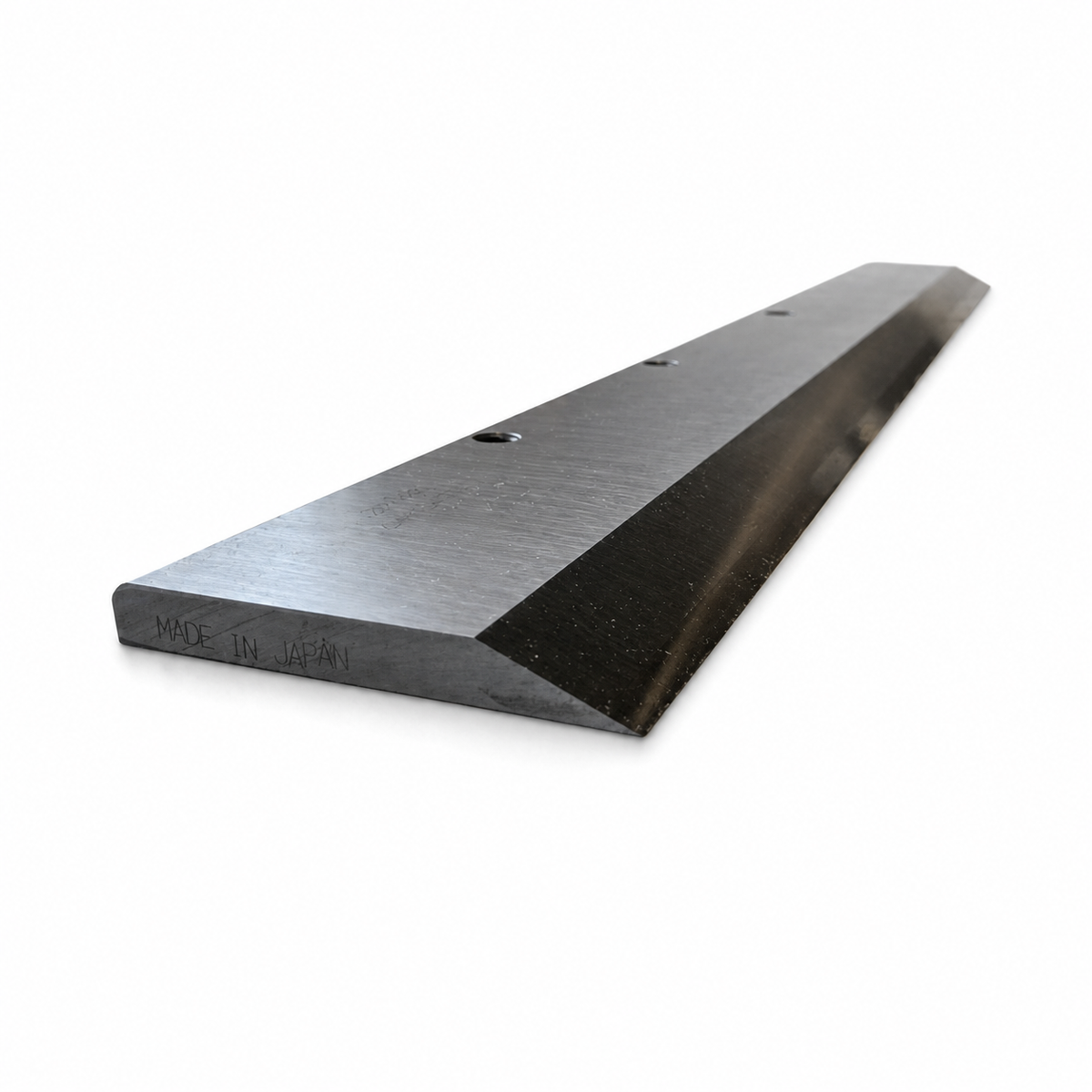 PRT-4043 23-inch HSS paper cutter knife perspective showing Made in Japan marking