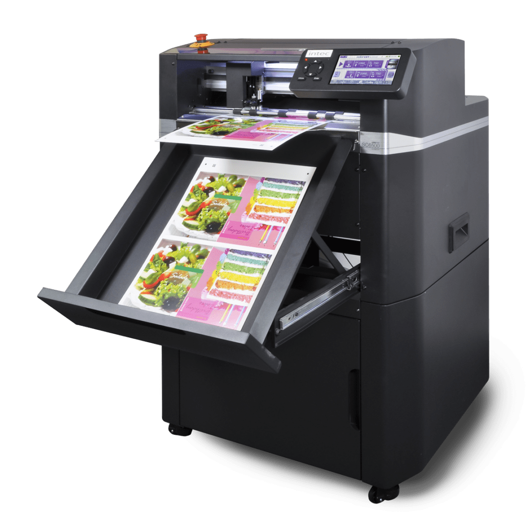 Intec ColorCut SC6500 compact sheet cutter for business cards
