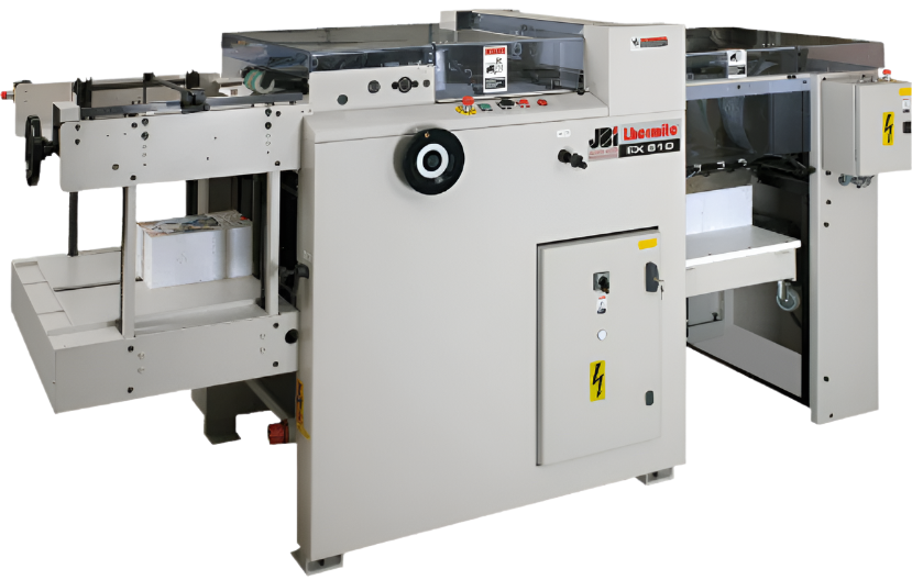 James Burn EX610 professional automatic paper punching machine for production binding — Mid-State Litho