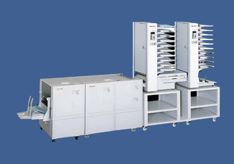 Horizon QC-S30 Tabletop Collator In-Line Setup