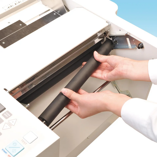 MBM 208J paper fold rollers replacement part installation for high-speed paper folding machines