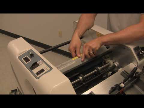 How To Clean Fold Rolls on a 714XLT Tabletop Folder Video