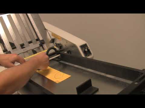 How to replace the Orange Separator Tab on a Baumfolder 714XLT Table Top folder video