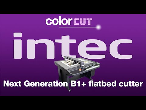 Intec ColorCut FB1175 premium flatbed cutter launched video
