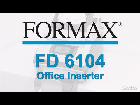 Formax FD 6104 Low-Volume Tabletop Inserter Video