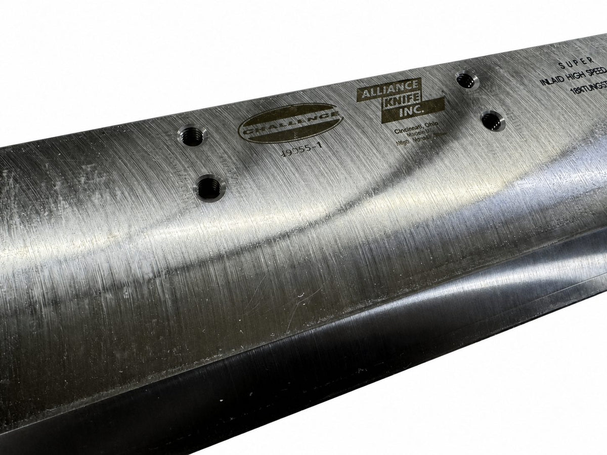 Champion 370 paper cutter knife mounting holes and manufacturer markings