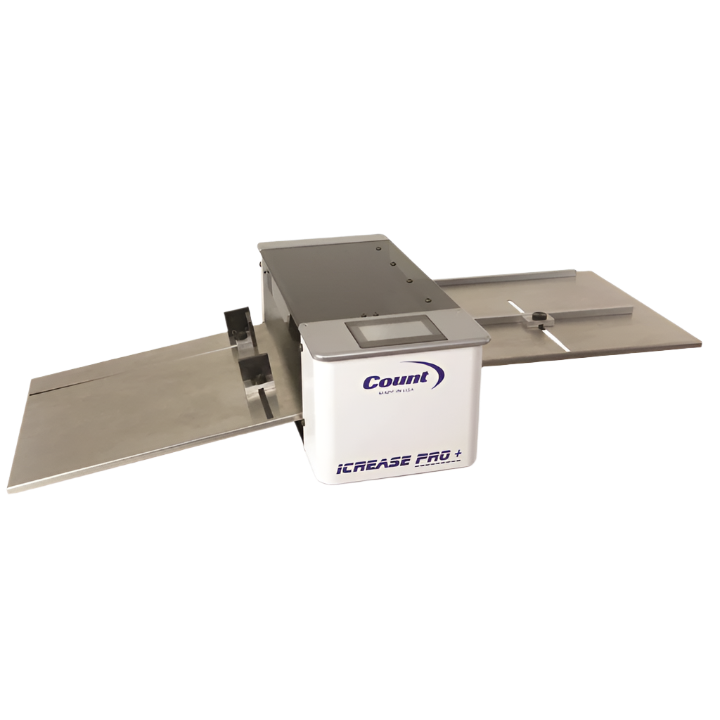 Count iCrease Pro+ digital creasing machine with touchscreen control and side alignment guides