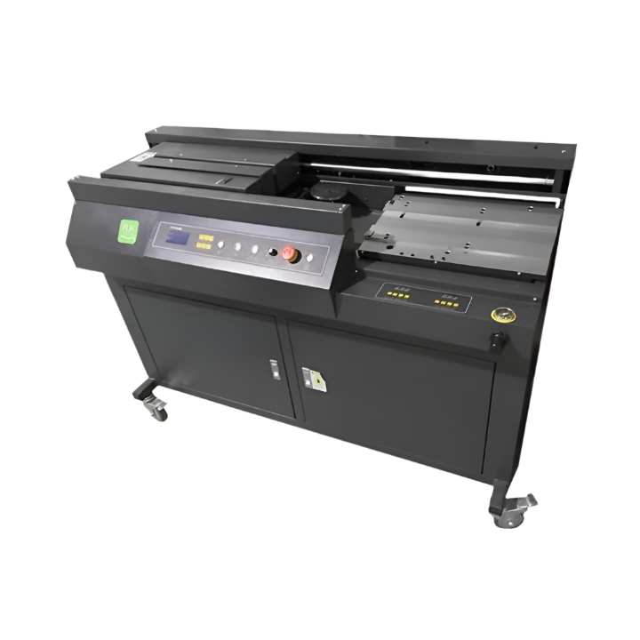 Graphic Whizard 460A PUR Perfect Binder featuring digital controls, adjustable clamps, and heavy-duty design for professional bookbinding
