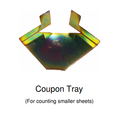 Bantam-1 Sheet Counter and Batch Tabber Coupon Tray