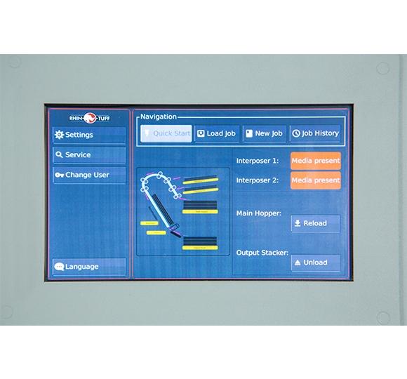 Rhin-O-Tuff Tornado Autopunch EX punch screen control panel — Mid-State Litho