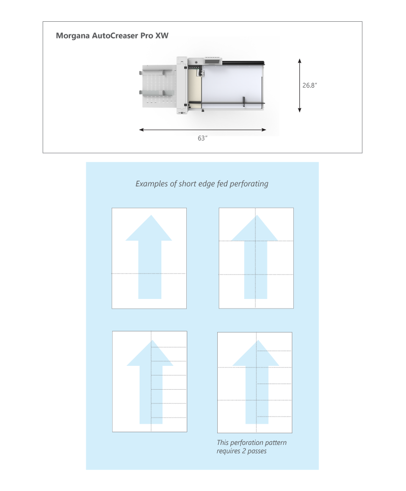 Morgana AutoCreaser Pro XW Short Fold Diagram