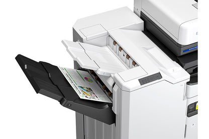 Epson AM-C5000 closeup staple finisher output