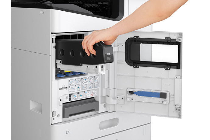 Epson AM-C4000 closeup inserting ink