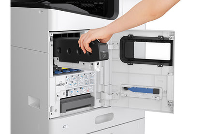 Epson AM-C5000 closeup inserting ink