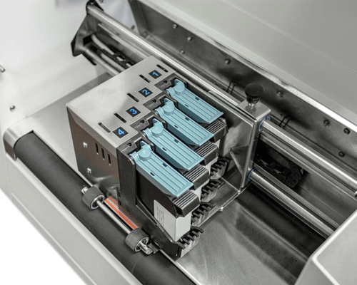 Fixed head: 4-pen stitched design with 4 inkjet cartridges 