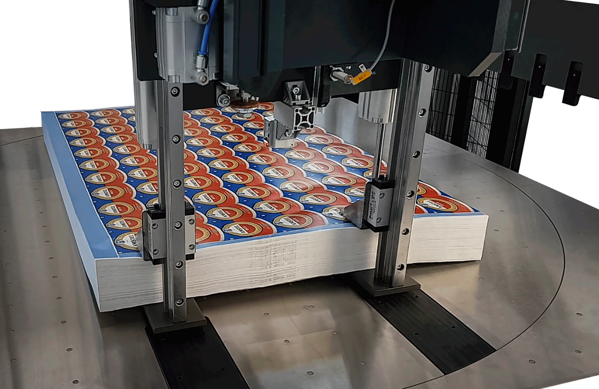 Gripper transport system BFS 3-5 with Turn-table BDT 3 for 90º turning of the paper lift