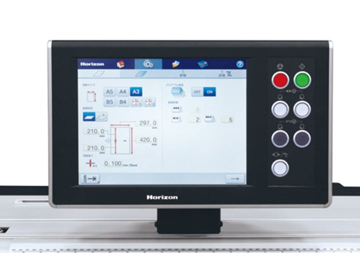 Horizon StitchLiner Mark IV Saddlestitch Bookletmaking Machine Control Panel