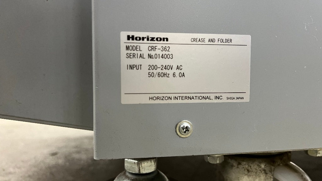 Used Horizon CRF-362 Serial Plate