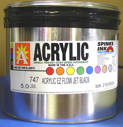 Easy Flow Black Acrylic Ink – 5 lb Can – Mid-State Litho