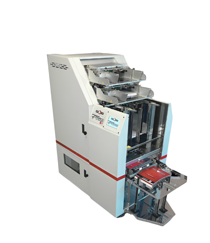 Rhin-O-Tuff Tornado Autopunch EX automatic paper punching machine for inline bindery lines — Mid-State Litho