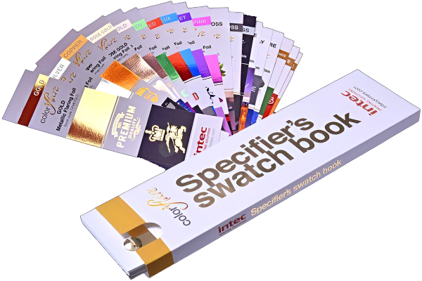 Intec ColorFlare foils laminates and holographic supplies