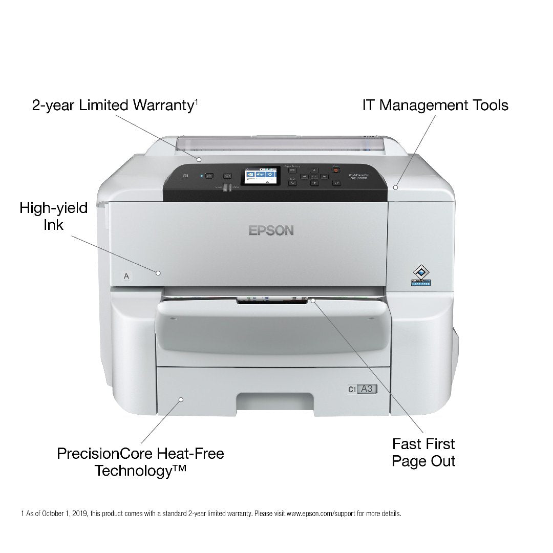 Epson® WorkForce® Pro WF-C8190 A3 Color Printer with PCL/PostScript®