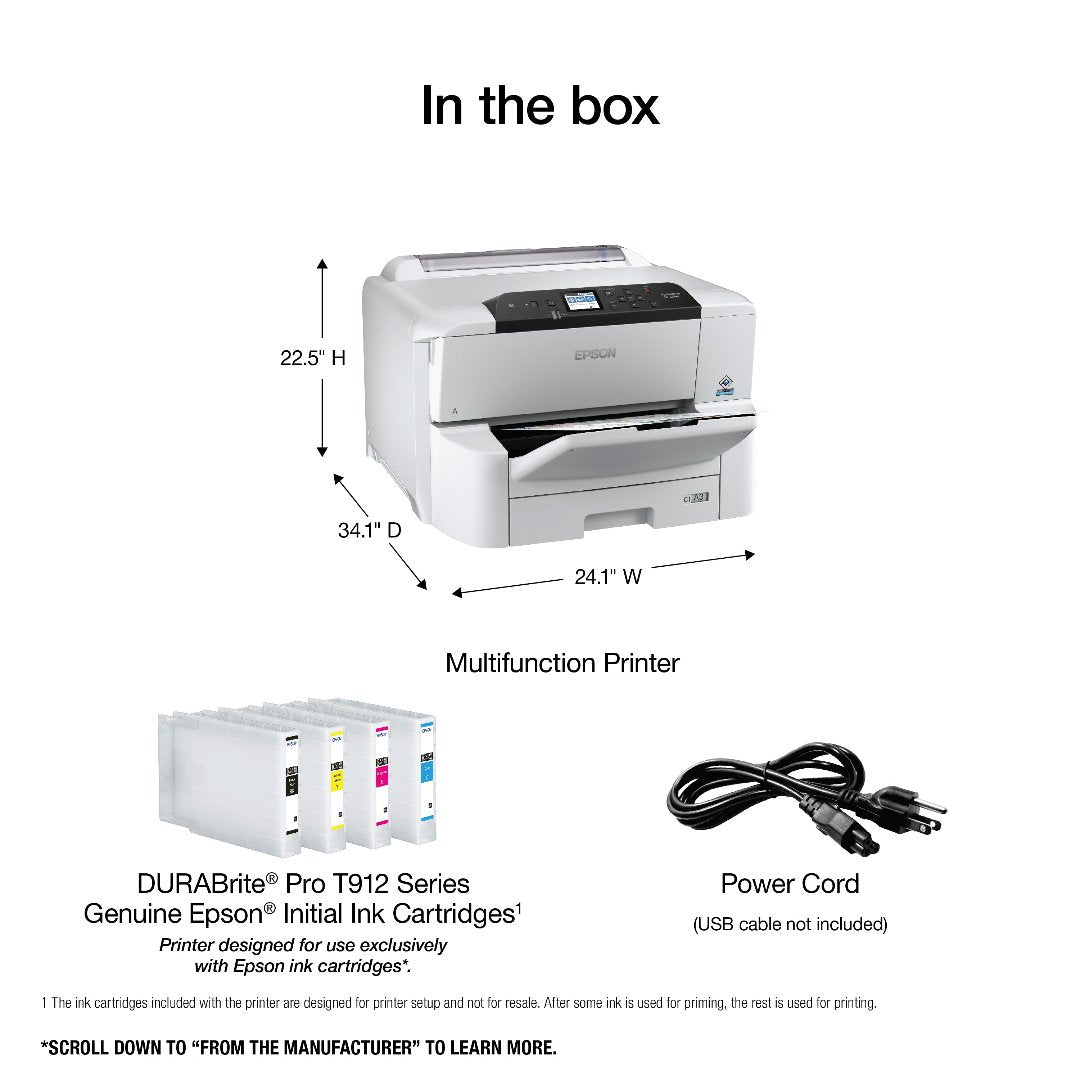 WF-C8190 Contents of the box