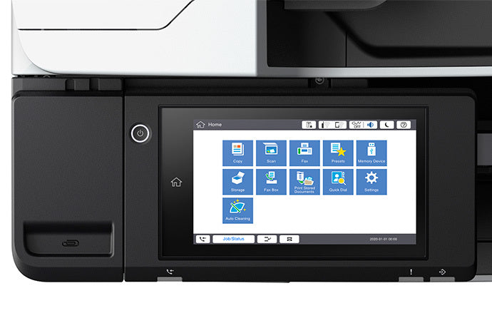 Epson WF-M21000 closeup touchscreen