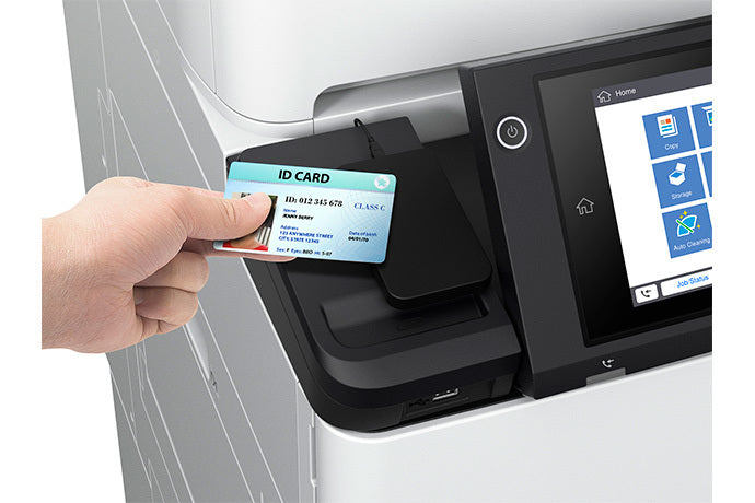 Epson WF-M21000 closeup touchscreen NFC RFID 