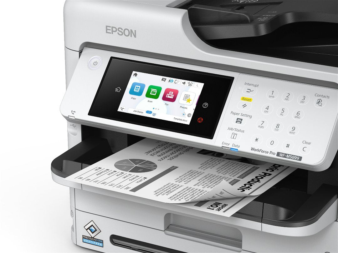 WF-M5899 Interface and exit tray