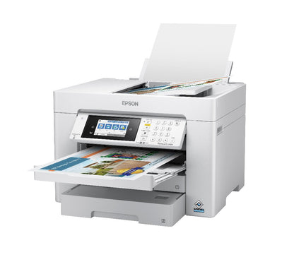 Epson WorkForce EC-C7000 with paper and trays extended