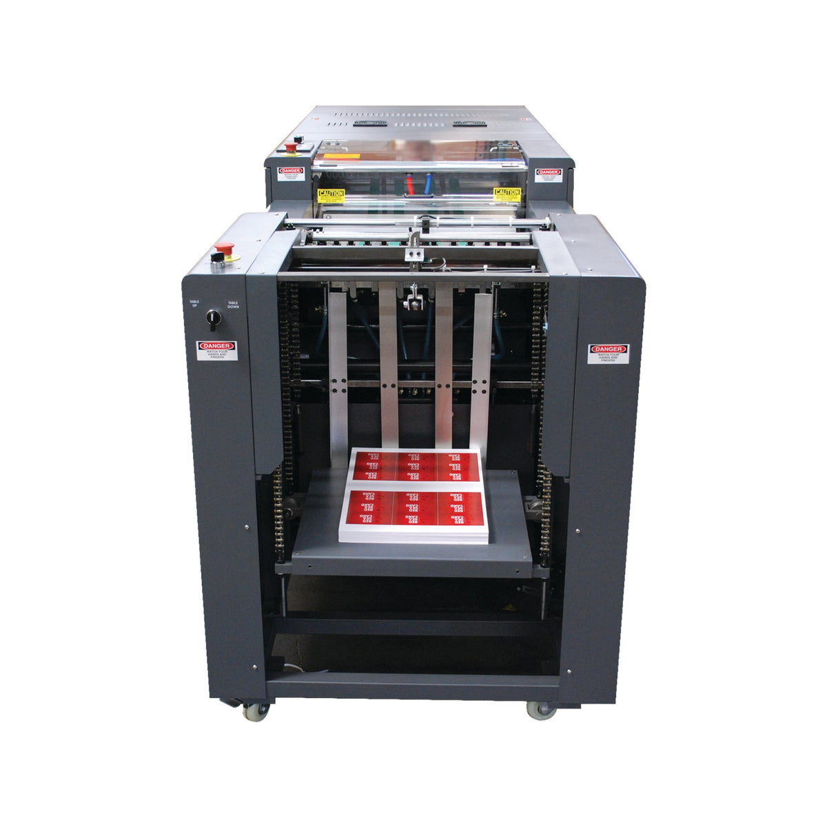 Tec Lighting TruCoat Auto Fed UV Coater End View