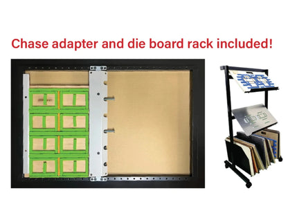 MBM AeroDieCut Chase Adapted and Die Board Rack Included