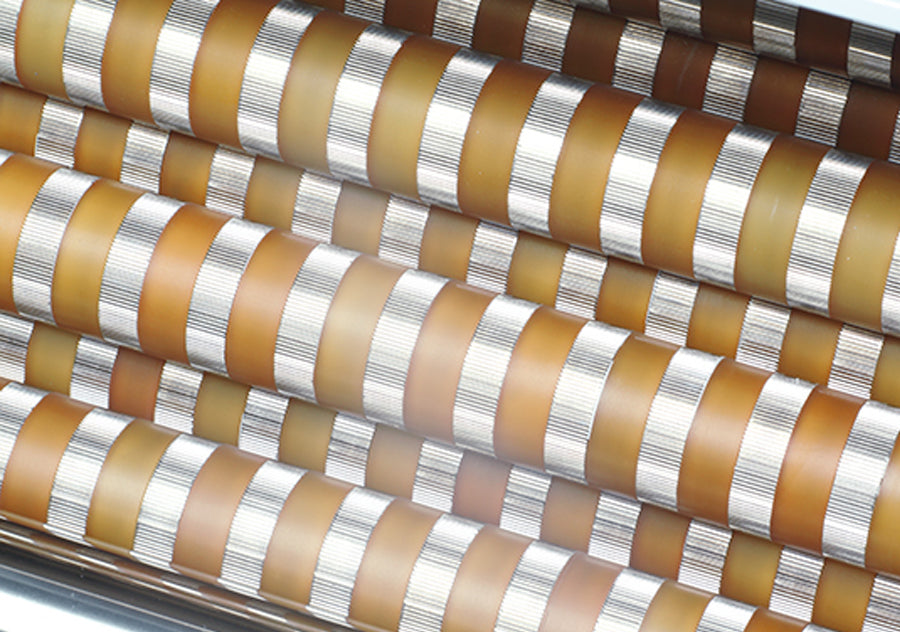 Horizon AF-406F / AF-406S polyurethane fold rollers – high-grip rollers engineered for precise sheet control and consistent folding accuracy in compact buckle folders.