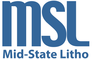 Mid-State Litho Inc. Blue logo