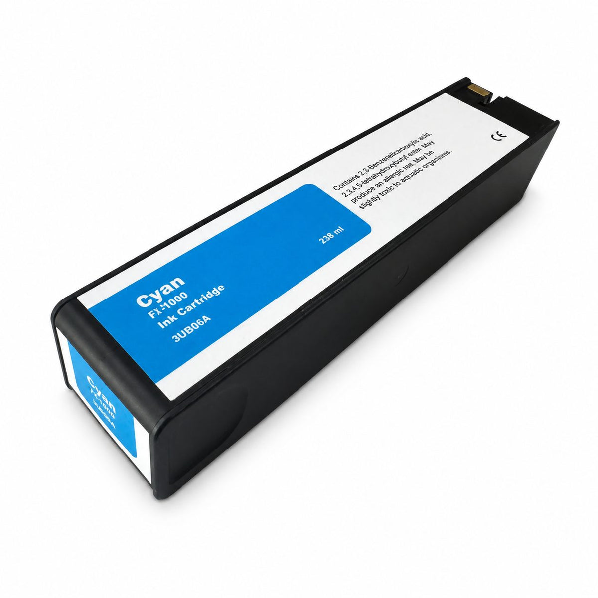 Postmark 1170 HP pigment Cyan ink cartridge — front view