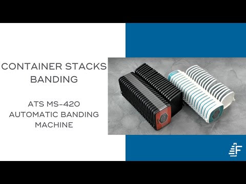 Container Stacks Banding ATS MS-420 Banding Machine Video