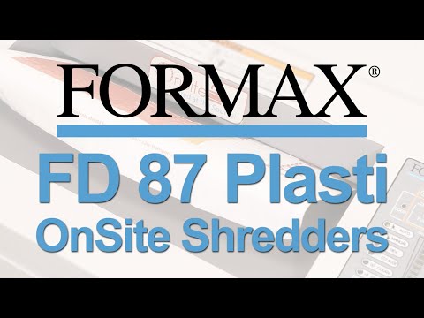 Formax FD 87 Casino Series Shredder