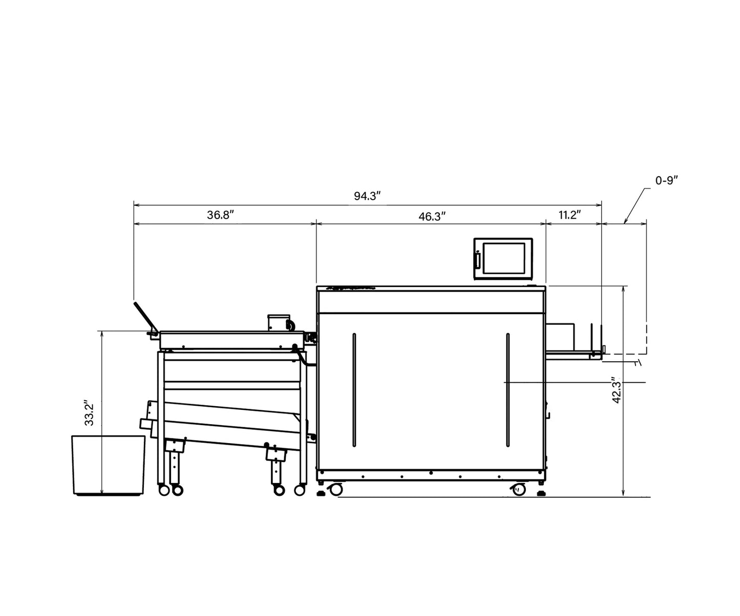 AeroCut X Pro Dimensions Layout