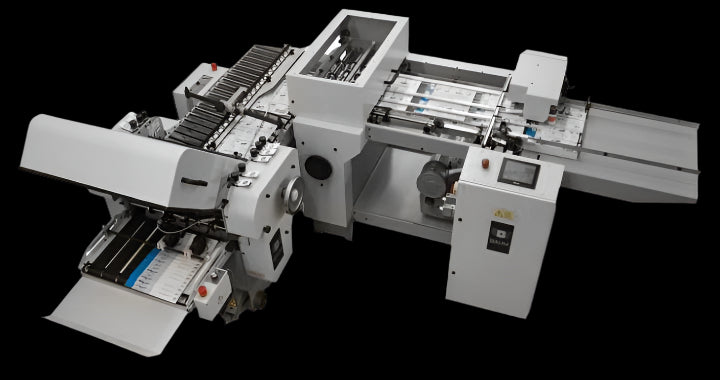 Baum 20 VFM 90-degree finishing module for precise paper folding, right-angle turning, and scoring in commercial print production