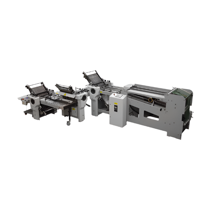 Baum 20-CFF continuous feed paper folders for high-speed folding and print finishing operations