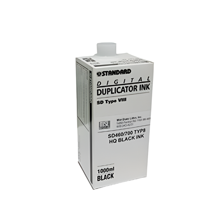 Digital Duplicator "Type VIII" High Quality Black Ink [1000 ml] Image