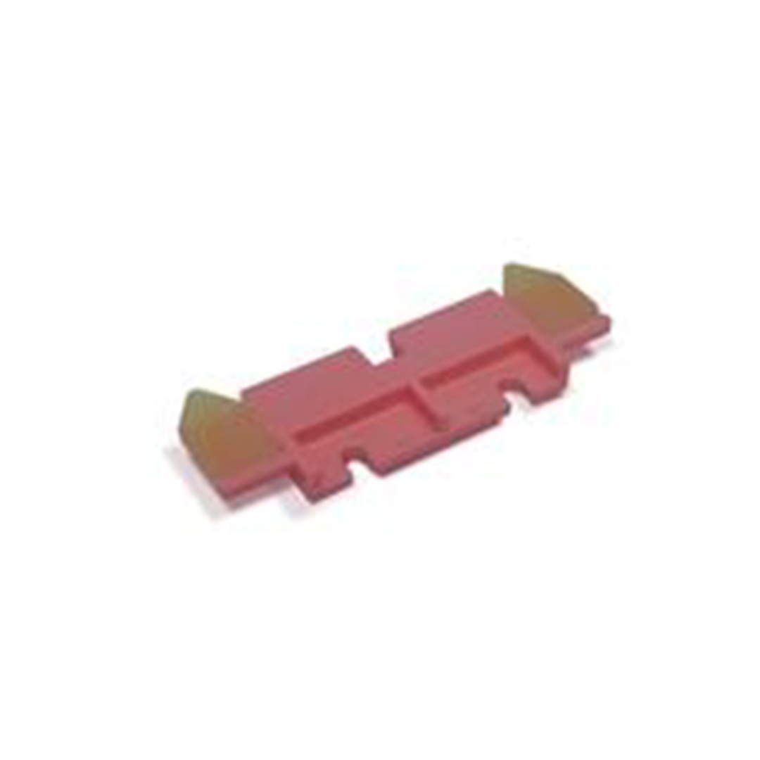 A pink double-feed stop plate for the Standard Horizon VAC-100 collator.
