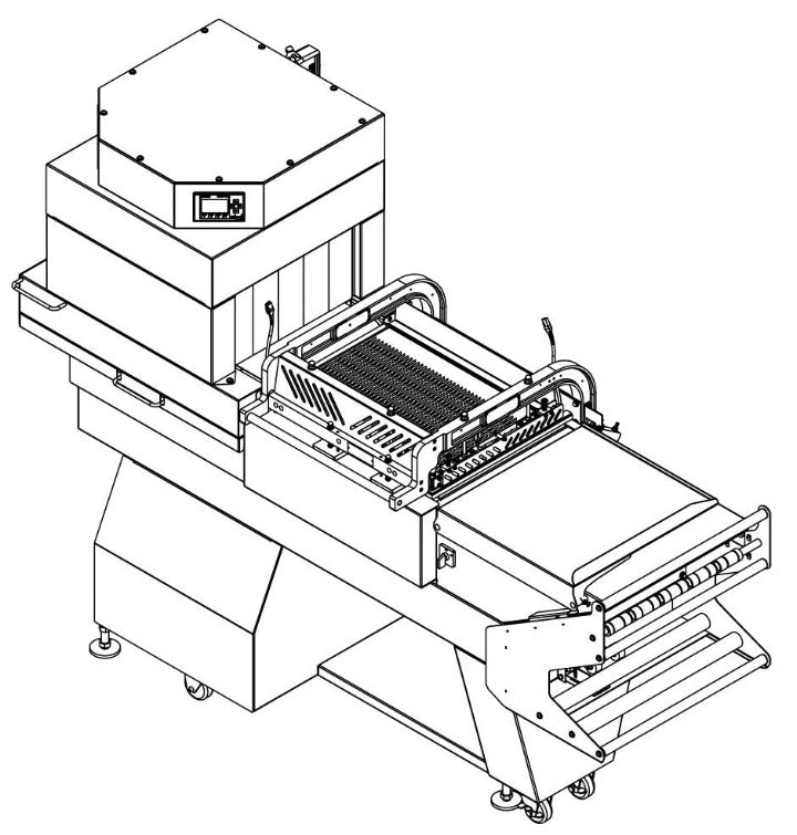 HDX250 Heavy Duty Combo Shrink System Schematic top view