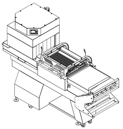 HDX250 Heavy Duty Combo Shrink System Schematic top view